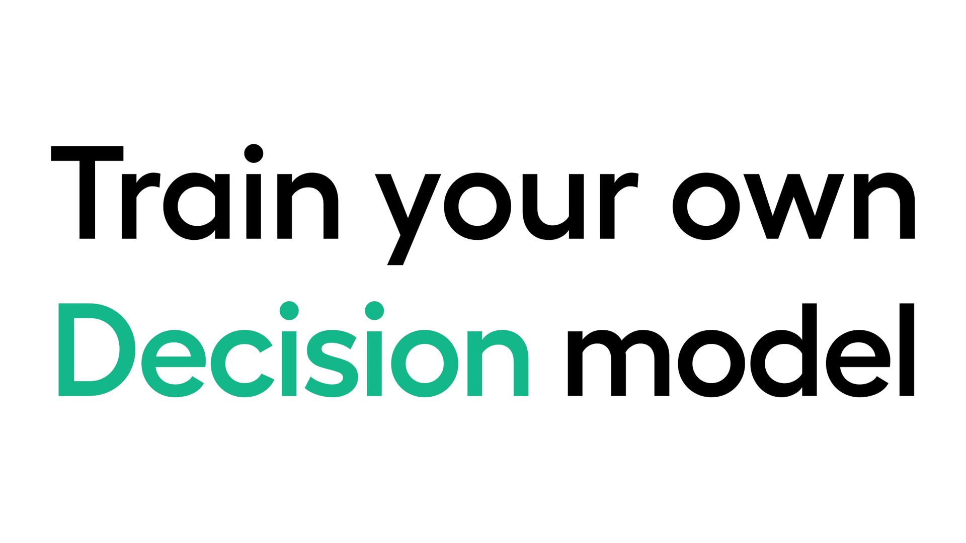 Decision models