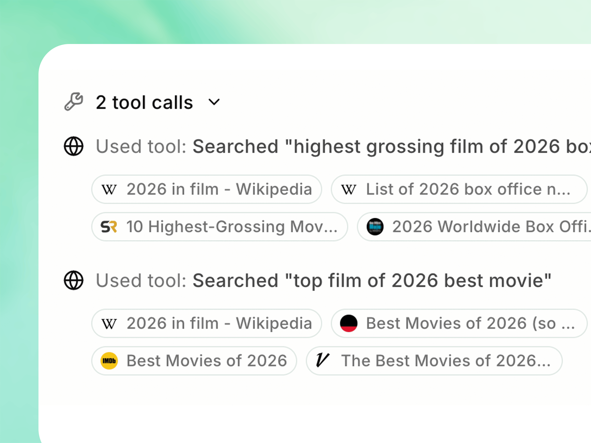 Advanced web search in Unsloth Desktop